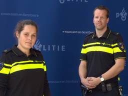 Marloes Lippens (Politie Oost-Brabant) en Freek Pecht (Politie Zeeland-West Brabant).