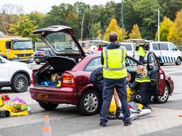 Een van de gecontroleerde auto's (foto: Jack Brekelmans/Persburo BMS).