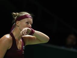 Kiki Bertens moest in drie sets haar meerdere erkennen in Svitolina. (Foto: ANP)