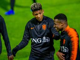 Patrick van Aanholt op de training van het Nederlands elftal (foto: VI Images).