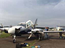 Het vliegtuigje waarmee de Albanezen naar Engeland wilden reizen. Foto: politie.