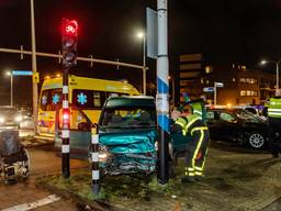 De auto's die bij het ongeluk betrokken waren (foto: Jack Brekelmans/Persburo BMS).