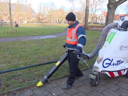 Een schoonmaker van Vebego.