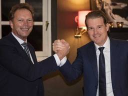 Directeur Inkoop Jos Smetsers van DAF Trucks (links) en president-directeur Willem van der Leegte van VDL Groep. (foto: VDL).