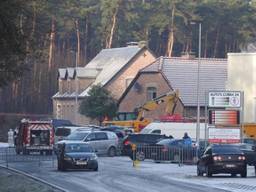 Onderzoek op de plek van het aangetroffen lab in Eksel. (foto: Jozef Bijnen/SQ Vision)