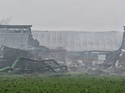 De ravage na de stalbrand is enorm (foto: Toby de Kort)