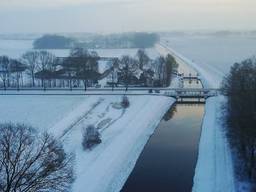 Witte winterwereld, gefotografeerd met een drone. (Foto: Gabor Heeres/SQ Vision)