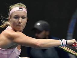 Kiki Bertens in actie in Sint-Petersburg (Foto: VI Images)