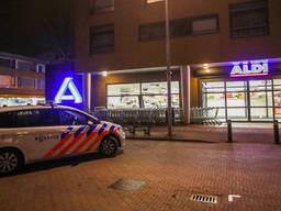 De overvallen Aldi. (Foto: Dave Hendriks/SQ Vision)