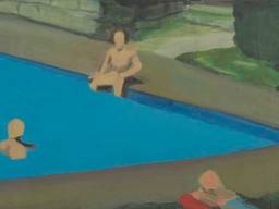 The Swimming Pool (een uitsnede) van Luc Tuymans, een van de werken die straks in Tilburg zijn te zien.