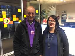 Jan Frans Brouwers en Jolanda van Hulst, Wim van Overveld was al weg voordat de foto genomen werd. (Foto: Hans Janssen)