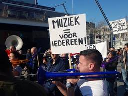 Het protest van het Muziekgebouw in Eindhoven (foto: Dirk Verhoeven)