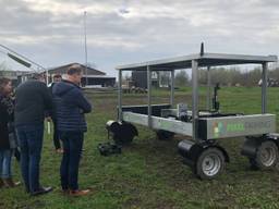 De robot die het pixelfarmen gaat uitvoeren (Foto: Alice van der Plas)