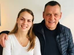 Britt en haar vader Sjef Heijmans.