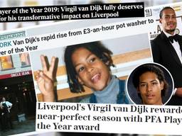 De Britse kranten over Van Dijk, speler van het jaar.