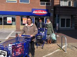 Tijdelijk pendelen om boodschappen te doen.