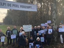 In november protesteerden omwonenden van Leegveld tegen de plannen