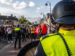 Pegida wil deze week nog terugkeren bij de Eindhovense moskee. (Foto: Rob Engelaar)