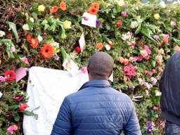 Er was eerder al een solidariteitsactie bij de moskee (foto: Marieke Stam).