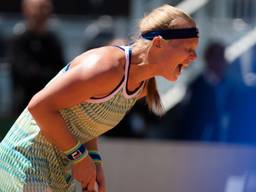 Kiki Bertens schreeuwt het uit (foto: VI Images).