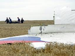 Een brokstuk van de MH17 (archieffoto).