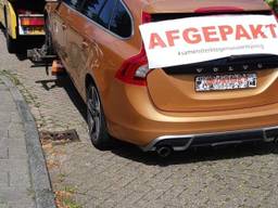 De auto van de man werd in beslag genomen. (Foto: Politie)