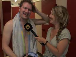 Max uit Oosterhout kon wel een frisse douche gebruiken.