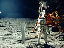 De eerste bemande maanlanding viert dit jaar de vijftigste verjaardag. (Foto: NASA)