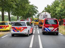 Het ongeluk op de N272 bij Handel gebeurde rond kwart over zeven. (Foto: Sem van Rijssel/SQ Vision)