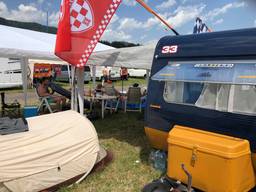 De caravan op de camping in Oostenrijk. (Foto: Luke Merkx)