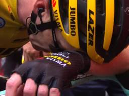 Steven Kruijswijk zit stuk na de etappe naar Val Thorens. (Beeld: NOS)