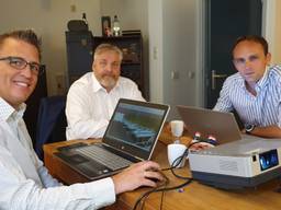 Pascal van Oers, Peter Schouten en Ronald Roothans willen een bankrekening voor Project C (foto: Collin Beijk).