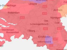 De verwachte luchtkwaliteit donderdagmiddag is slecht tot zeer slecht. (Foto: MeteoGroup)