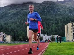 Björn Koreman tijdens zijn trainingsstage in Zwitserland in aanloop naar de marathon. (Foto: Rijk Nabuurs)
