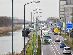 De N279 voor de uitbreiding. (Foto: Provincie Noord-Brabant)