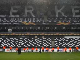 PSV traint in het stadion van Rosenborg BK (foto: Hollandse Hoogte).