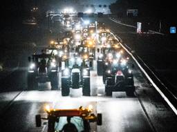 Duizenden boeren onderweg naar Den Haag, eerder vandaag. (Foto: ANP)