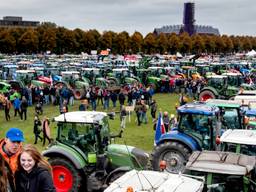 De boeren protesteerden eerder op het Malieveld (ANP)