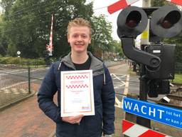 Thom Groenen redde een vrouw van het spoor in Vught (Foto: Imke van de Laar)