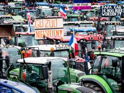 Eerder protesteerden duizenden boeren bij het Malieveld. Foto: ANP