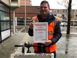 Wim deelt gratis soep uit aan daklozen in Bergen op Zoom (foto: Imke van de Laar)