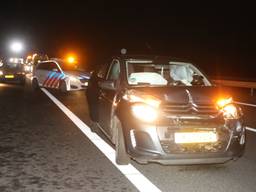 Choas op de A59 bij Heesch na meerdere ongevallen. (Foto: Meesters Multi Media)