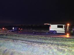 De voertuigen die bij het ongeluk bij Beek en Donk betrokken waren (foto: Harrie Grijseels/SQ Vision).