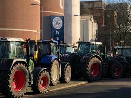 Veel tractoren bij Bavaria in Lieshout. (foto: Tessel Linders)