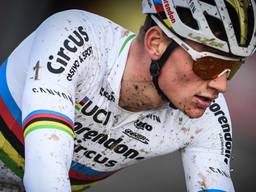 Mathieu van der Poel tijdens de Vlaamse Druivencross ( Bron: Hollandse-Hoogte)