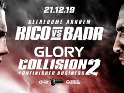 Rico Verhoeven (links) starend naar Badr Hari ( Bron: Glory)