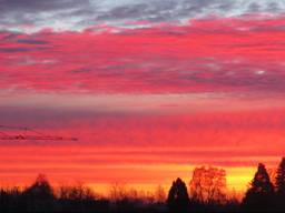 Prachtig plaatje in Oirschot vanmorgen. (Foto: Peter van der Schoot)