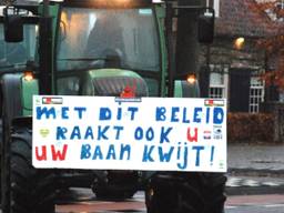 Boeren vanuit Boxtel onderweg naar het provinciehuis. (Foto: Marie Fick / SQ Vision)