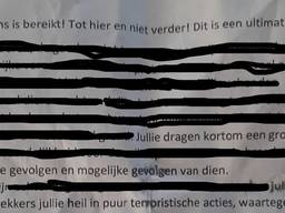 In deze brief worden alle boeren bedreigd.