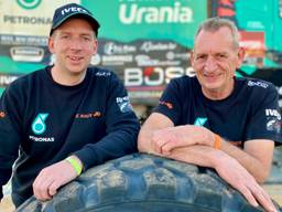 Janus en Janus tijdens de Dakar Rally in Saoedi-Arabië.